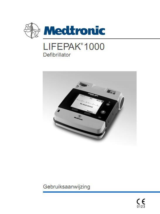 Handleiding Medtronic Lifepak 1000 AED