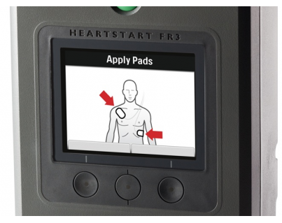 Philips HeartStart FR3 defibrillator kleuren-LCD display 