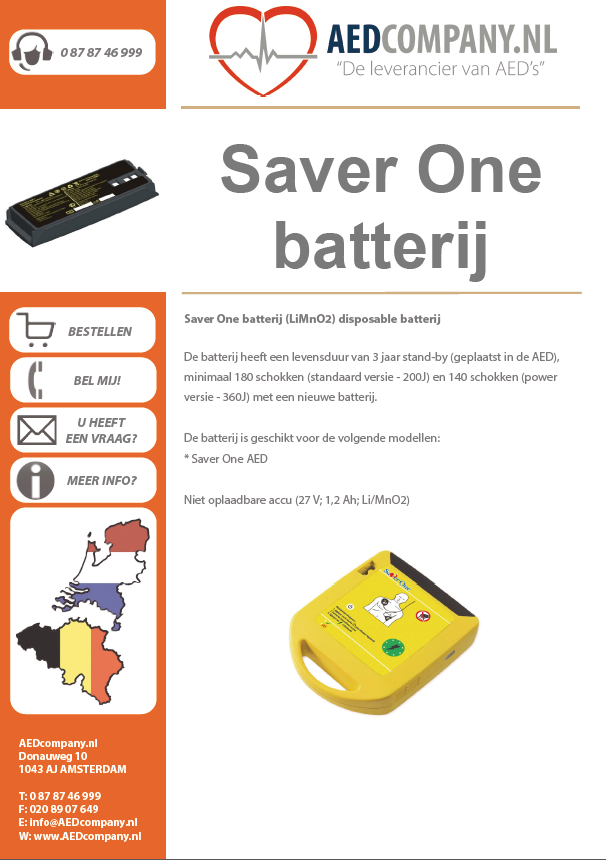 Saver One batterij brochure