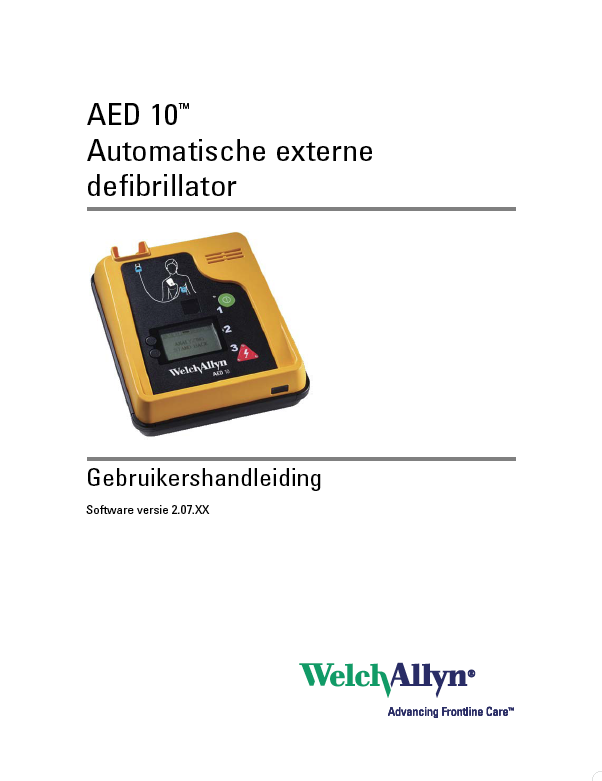 Handleiding Welch Allyn AED 10