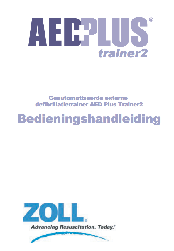 Handleiding ZOLL AED PLUS trainer