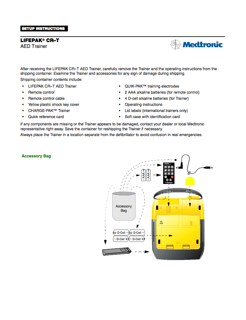 Handleiding Medtronic Lifepak CR PLUS trainer