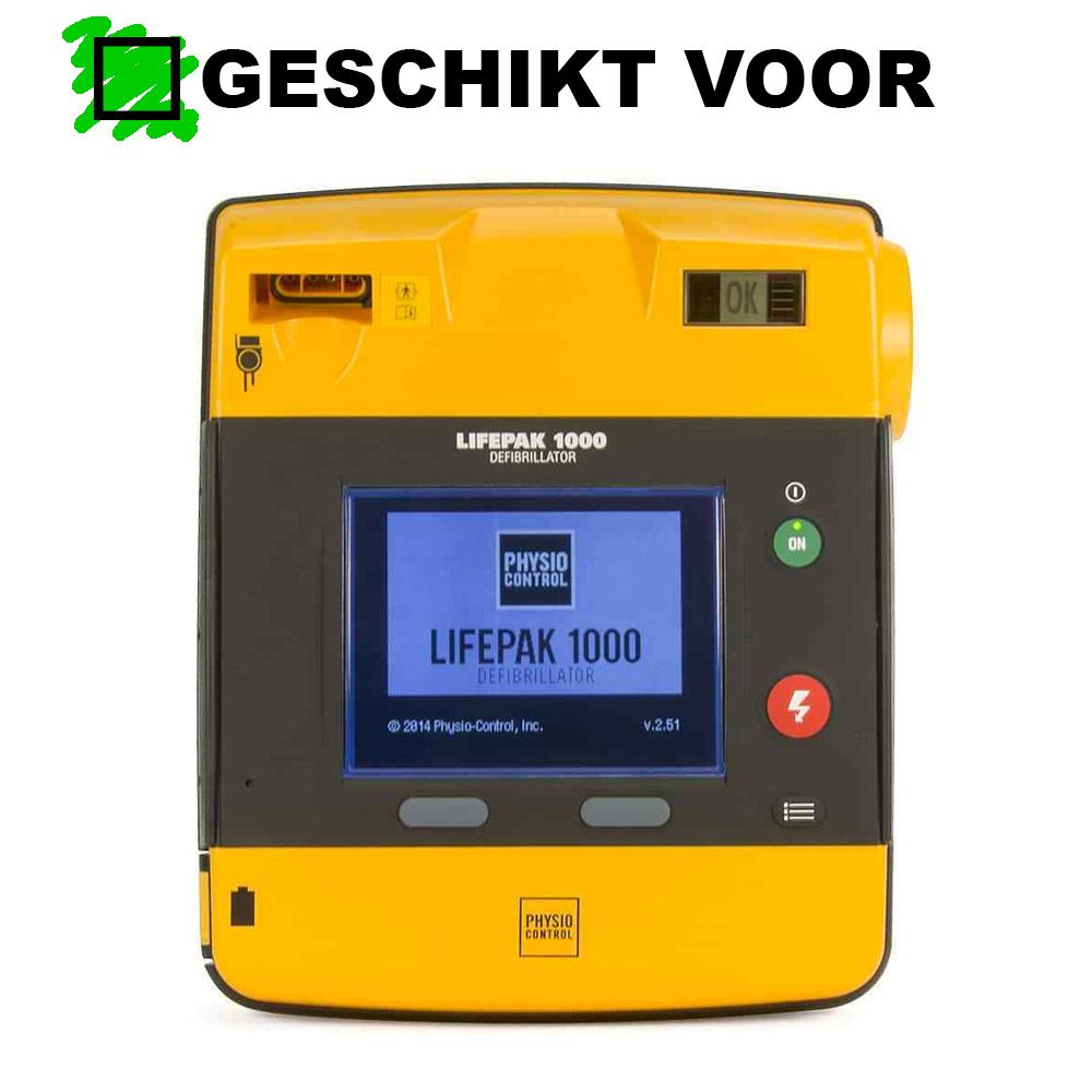 Geschikt voor Physio-control Lifepak 1000 AED