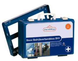 Bouw Bedrijfsverbanddoos BHV met wandhouder