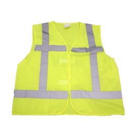 Fluoriserend reflectievest met opdruk fluor geel