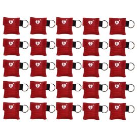 kiss of life sleutelhanger ilcor aed logo kleur ROOD 25 stuks
