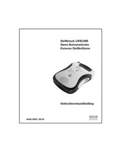 Handleiding Defibtech Lifeline Semi-Automatische AED gebruikershandleiding manual ddu-100