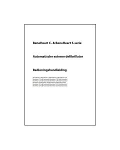 Handleiding MINDRAY BeneHeart C1 / C1A / C-serie AED DOWNLOAD