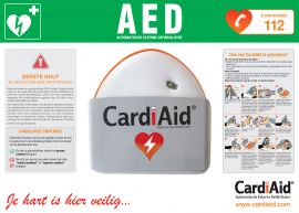CardiAid AED | CardiAid wandhouder | CardiAid instructie bord