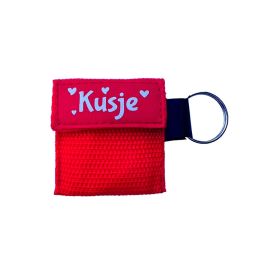 kiss of life sleutelhanger logo kusje rood