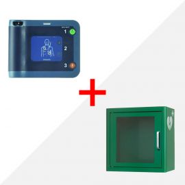 Philips HeartStart HS1 AED inclusief
indoor AEDkast