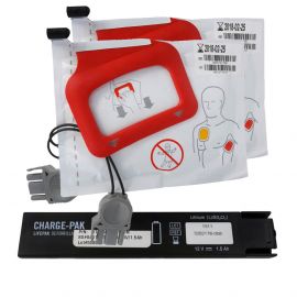 Physio-Control CHARGE-PAK 11403-000001 batterij en 2 sets elektroden combinatie pakket. Geschikt voor LIFEPAK CR Plus - Express AED.