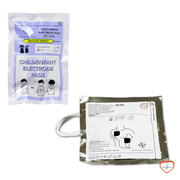 Cardiac Science Powerheart G3 elektroden combinatie pakket: volwassen-elektroden & kinder-elektroden Cardiac Science Powerheart G3 elektroden combinatie pakket: volwassen-elektroden & kinder-elektroden