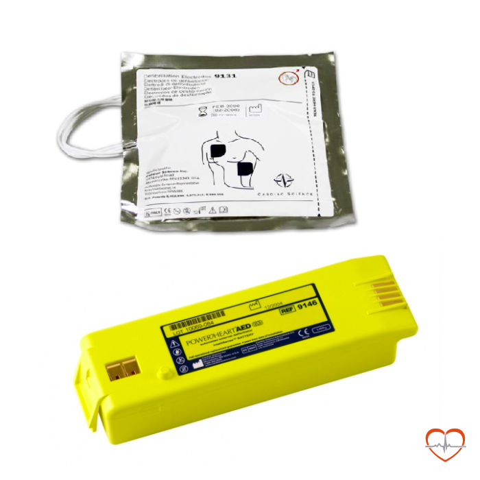 Cardiac Science Powerheart G3 PRO combinatiepakket elektroden & batterij Cardiac Science Powerheart G3 PRO combinatiepakket elektroden & batterij