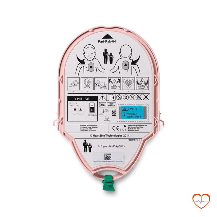 HeartSine Samaritan pad-pak-04 2-In-1 Batterij & kinderektroden HeartSine Samaritan pad-pak-04 2-In-1 Batterij & kinderektroden