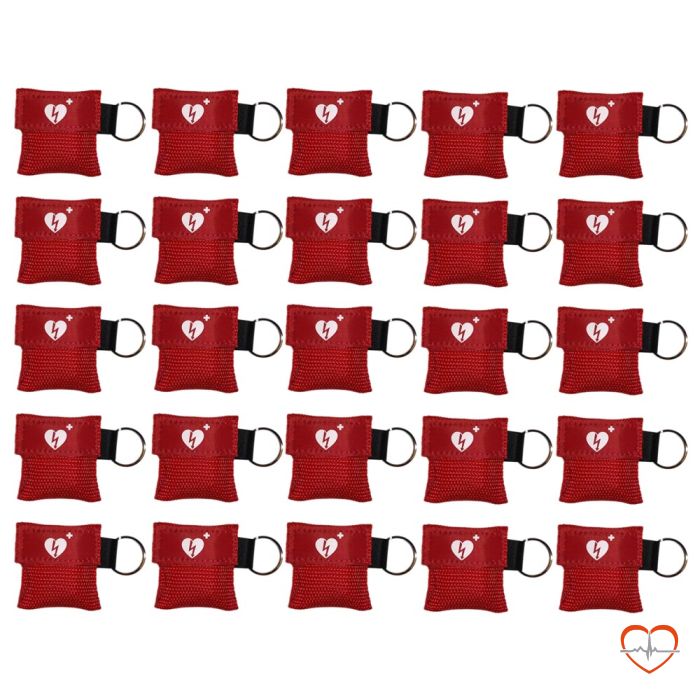kiss of life sleutelhanger ilcor aed logo kleur ROOD 25 stuks
 kiss of life sleutelhanger ilcor aed logo kleur ROOD 25 stuks