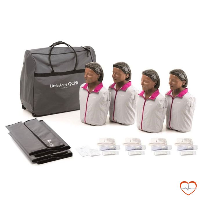 Laerdal Little Anne QCPR 4-pack 124-03050 donker Laerdal Little Anne QCPR 4-pack 124-03050 donker