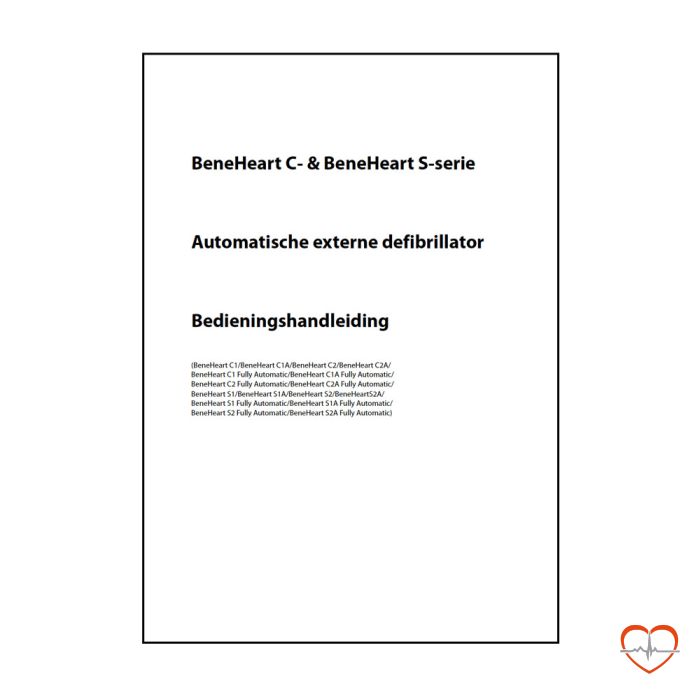 Handleiding MINDRAY BeneHeart C1 / C1A / C-serie AED DOWNLOAD