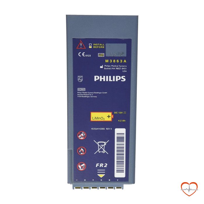 Philips HeartStart FR2 AED accu batterij M3863A  Philips HeartStart FR2 AED accu batterij M3863A