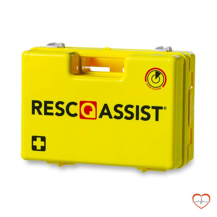 Verbandtrommel Q25 Resc Q Assist geel gevuld Verbandtrommel Q25 Resc Q Assist geel gevuld
