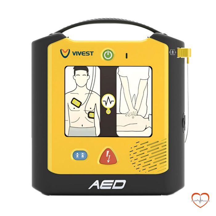 ViVest Powerbeat X1 AED – compacte automatische externe defibrillator met kindermodus en visuele instructies ViVest Powerbeat X1 AED – compacte automatische externe defibrillator met kindermodus en visuele instructies
