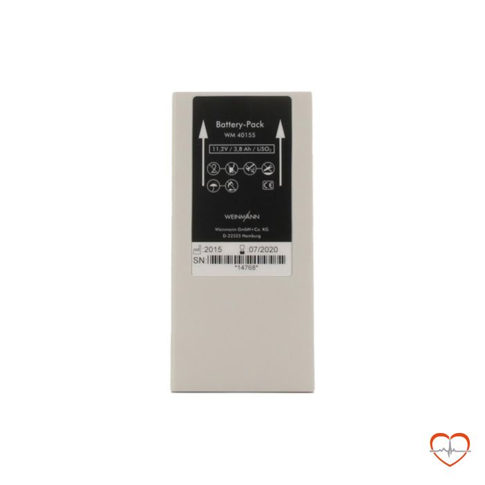 Weinmann+Weinmann Meducore Easy Batterij Accu WM 40155 achterkant Weinmann+Weinmann Meducore Easy Batterij Accu WM 40155 achterkant