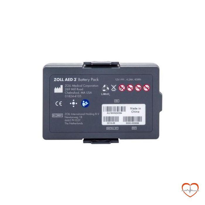 ZOLL AED 3 BATTERY PACK 8000-000696 front ZOLL AED 3 BATTERY PACK 8000-000696 front