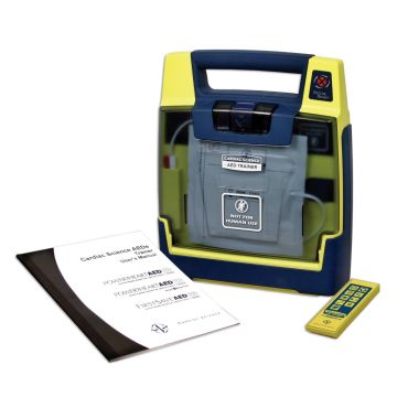 Cardiac Science Powerheart G3 trainer wordt geleverd inclusief afstandsbediening