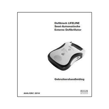 Handleiding Defibtech Lifeline Semi-Automatische AED gebruikershandleiding manual ddu-100