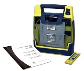 Cardiac Science Powerheart G3 trainer wordt geleverd inclusief afstandsbediening