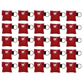 kiss of life sleutelhanger ilcor aed logo kleur ROOD 25 stuks
