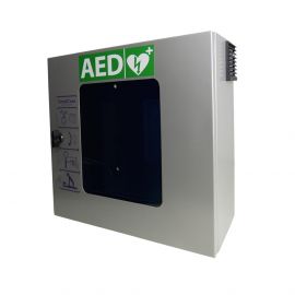SmartCase SC1230 AED buitenkast verwarmd, alarm, verlichting & ventilator RVS Sixcase grijs