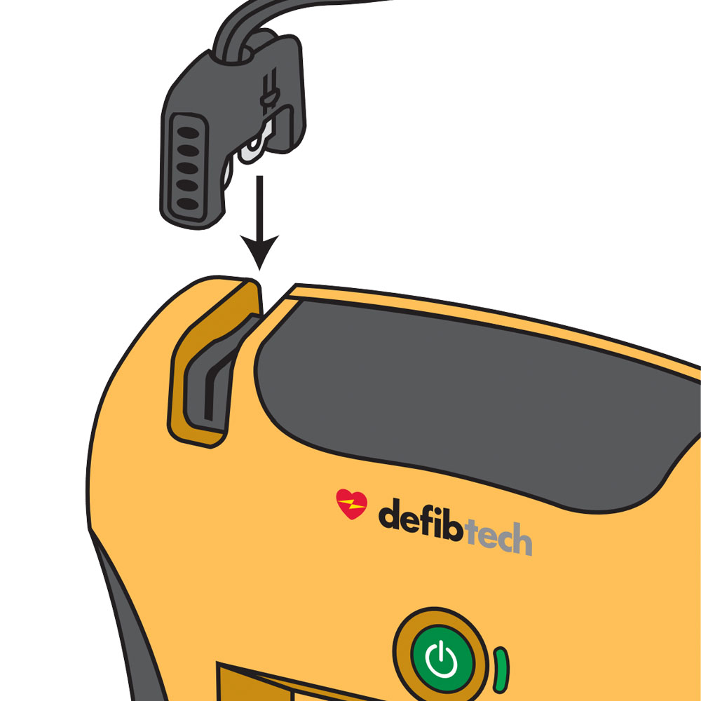 Aansluiten Defibtech Lifeline VIEW elektroden REF DDP-2001