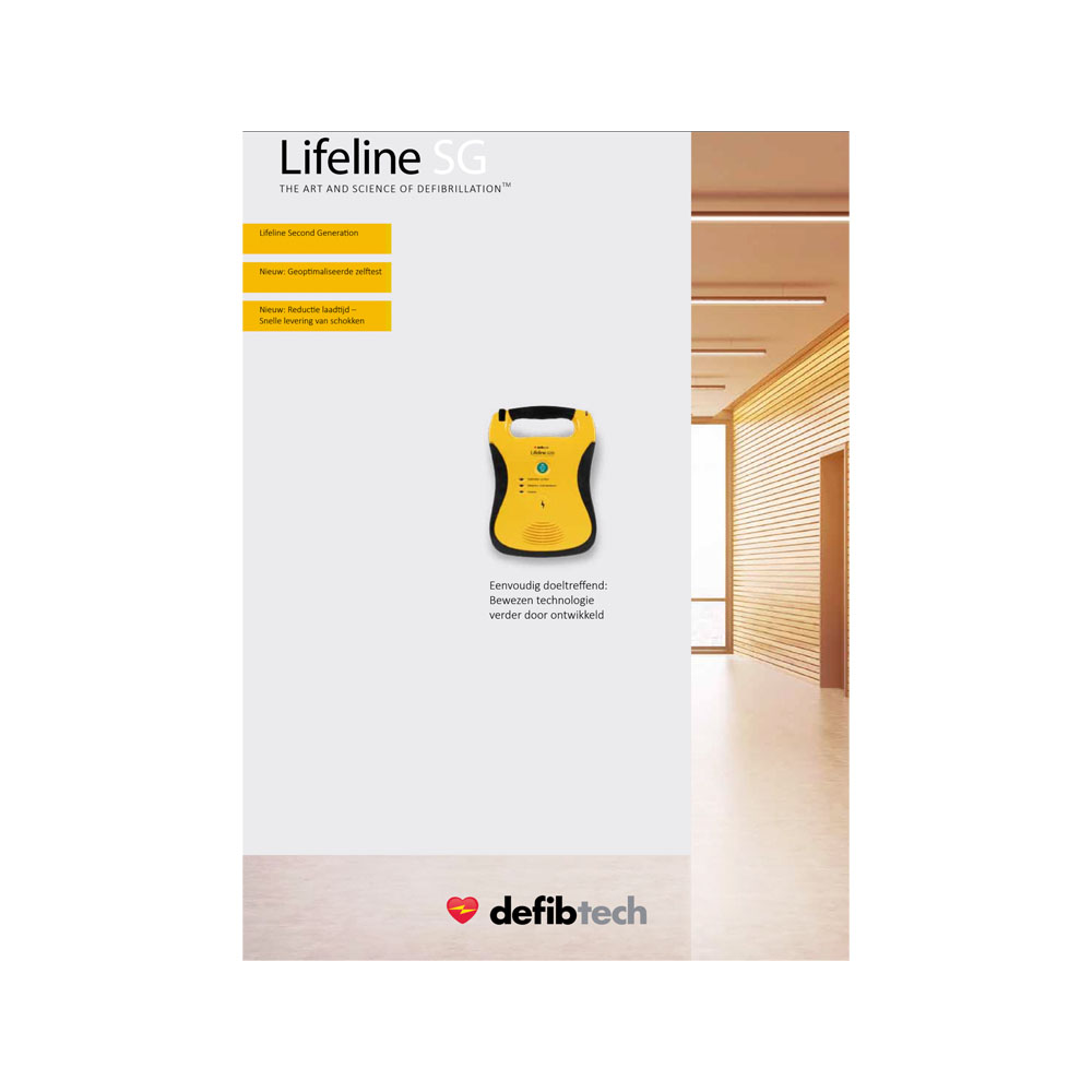 Brochure Defibtech Lifeline AED Second Genaration defibrillator