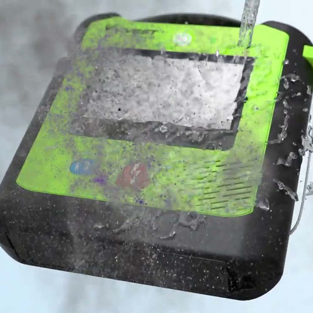 stof & waterbestendig IP55 Vivest Powerbeat X1 AED beschermingsklasse IP55 stof & waterbestendig