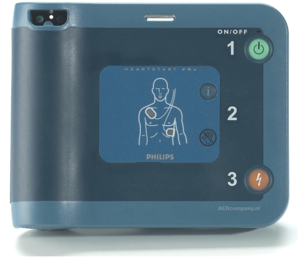 Philipa HeartStart FRx AED bedieningsknoppen