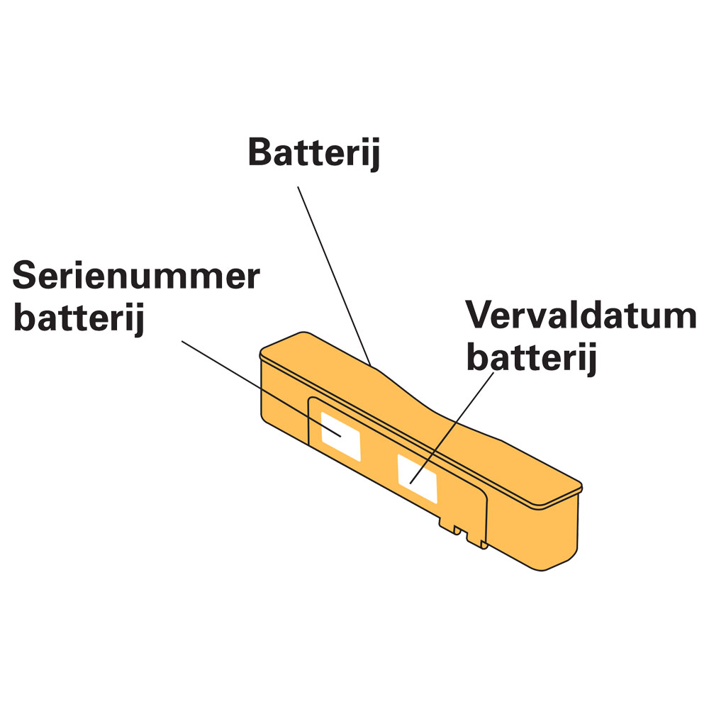 Toelichting Defibtech Lifeline VIEW batterij REF DBP-2003